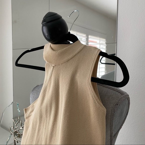 Princess Polly cream knit asymmetrical top - Picture 5 of 10